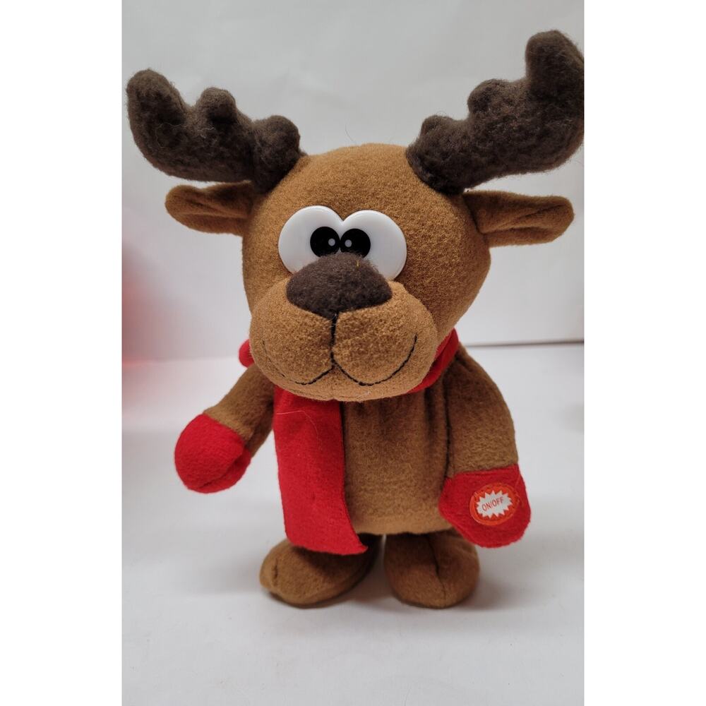 Musical Hug And Luv Running Reindeer